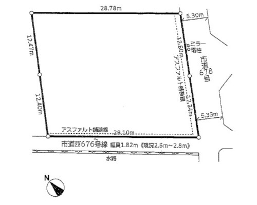 昭島市 JR青梅線拝島駅の貸地画像(2)