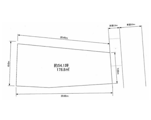 府中市 京王線東府中駅の貸地画像(2)