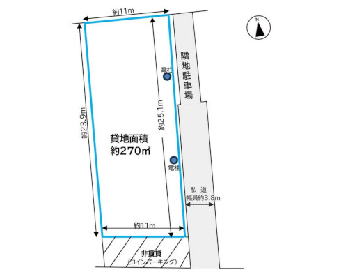 大田区 京急本線大森町駅の貸地画像(3)